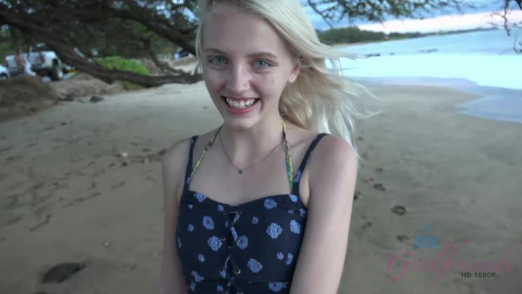 Kate makes it to Hawaii, and you make her cum.